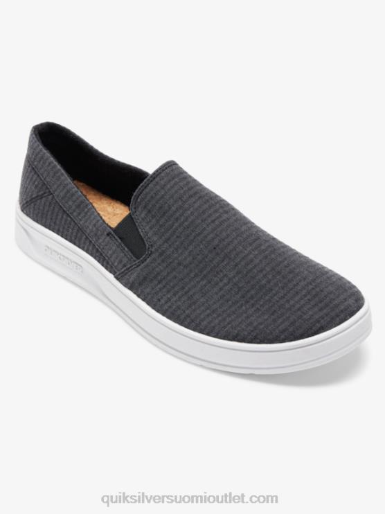 Quiksilver D6JJ1288 miehet musta satamalaiturin slip-on kengät