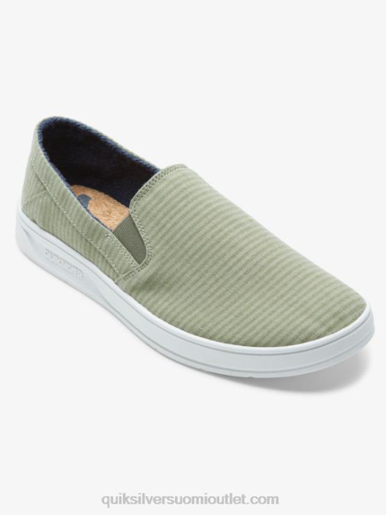 Quiksilver D6JJ1289 miehet vihreä 1 satamalaiturin slip-on kengät