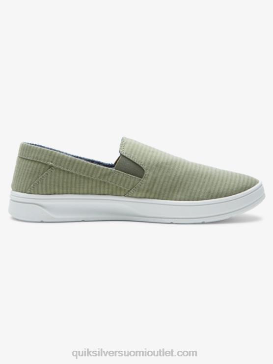 Quiksilver D6JJ1289 miehet vihreä 1 satamalaiturin slip-on kengät