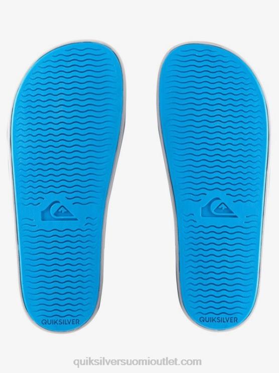 Quiksilver D6JJ1079 miehet harmaa/sininen rivi kaksinkertaiset säädettävät sandaalit