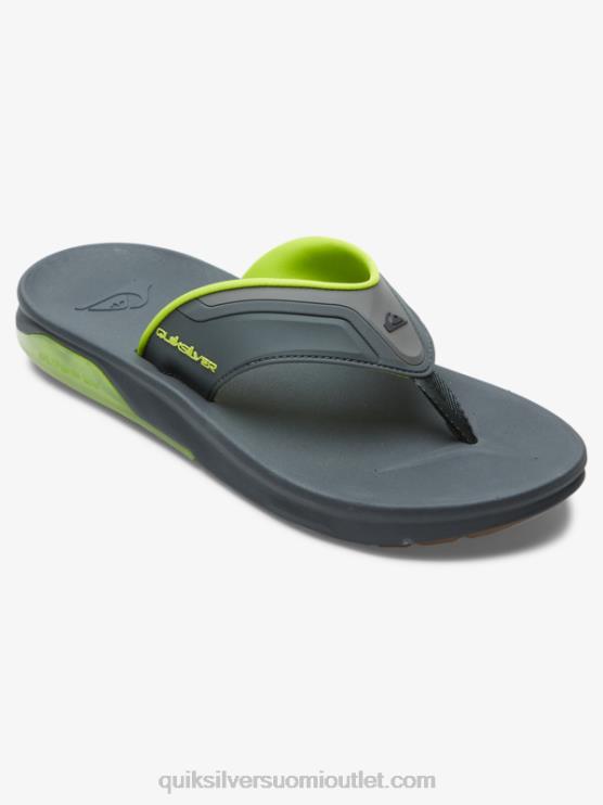 Quiksilver D6JJ1083 miehet harmaa/musta/vihreä matodiset palautussandaalit
