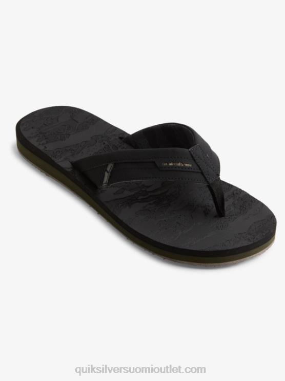 Quiksilver D6JJ1156 miehet musta island oasis squish slide sandaalit