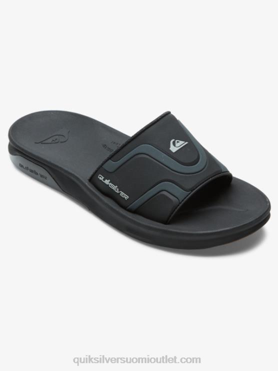 Quiksilver D6JJ1257 miehet musta matodiset palautussandaalit