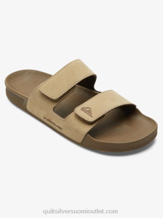 Quiksilver D6JJ1285 miehet rusketus 1 rivi nahka kaksinkertaisesti säädettävä sandaalit