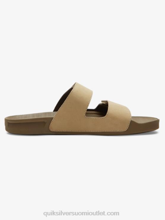 Quiksilver D6JJ1285 miehet rusketus 1 rivi nahka kaksinkertaisesti säädettävä sandaalit