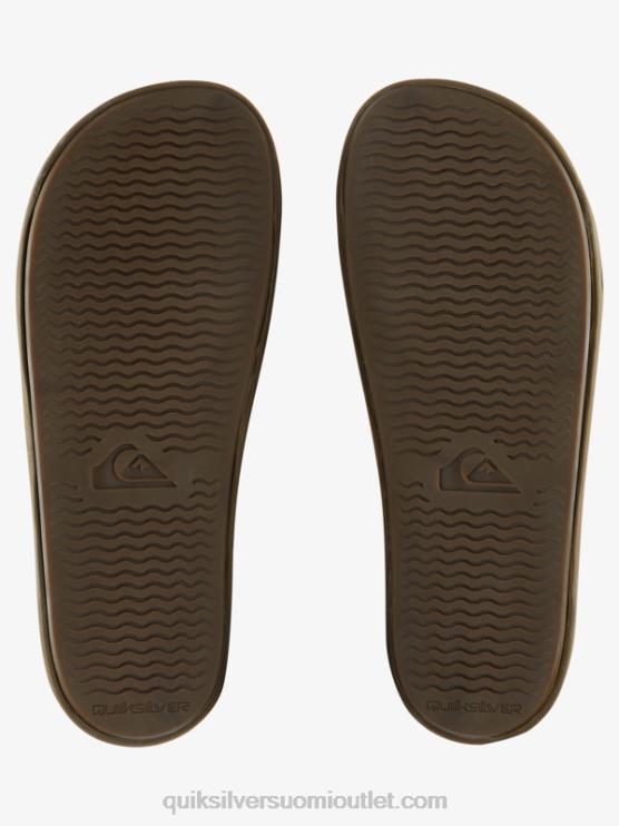 Quiksilver D6JJ1285 miehet rusketus 1 rivi nahka kaksinkertaisesti säädettävä sandaalit