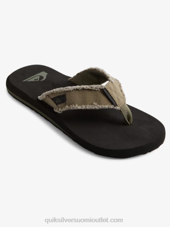 Quiksilver D6JJ1292 miehet vihreä/musta/ruskea monkey abyss sandaalit