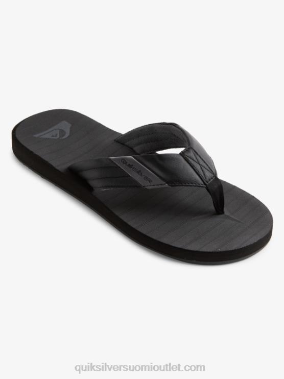 Quiksilver D6JJ1296 miehet musta/harmaa carver tropics sandaalit