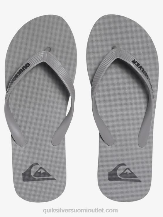 Quiksilver D6JJ1590 miehet harmaa molokai varvastossut
