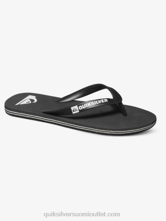 Quiksilver D6JJ1591 miehet musta valkoinen molokai varvastossut