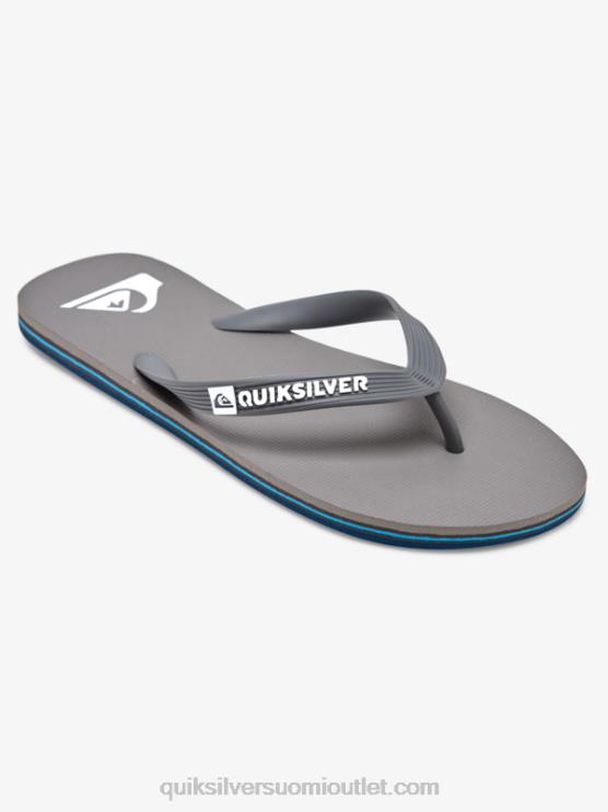 Quiksilver D6JJ1592 miehet harmaa 3 molokai varvastossut