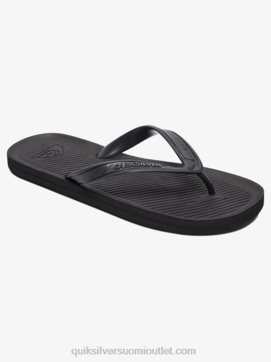 Quiksilver D6JJ1650 miehet kiinteä musta haleiwa varvastossut