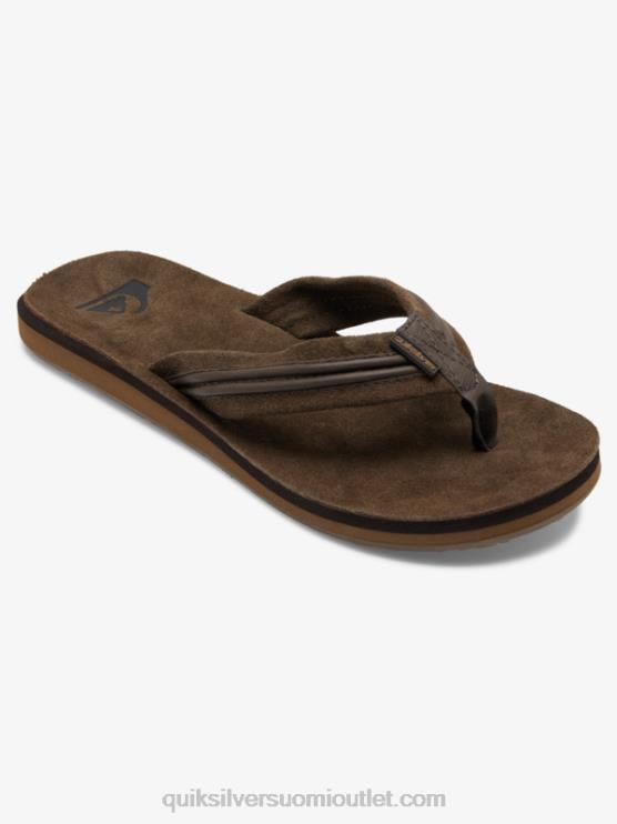 Quiksilver D6JJ1773 miehet ruskea carver nahkasandaalit