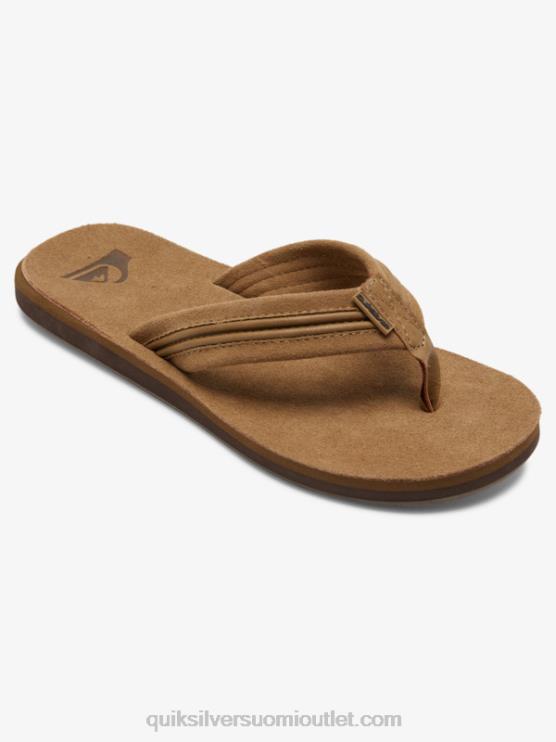 Quiksilver D6JJ1774 miehet rusketus - kiinteä carver nahkasandaalit