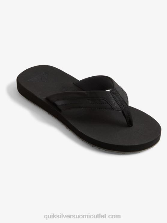 Quiksilver D6JJ1830 miehet musta/harmaa carver squish luxe sandaalit
