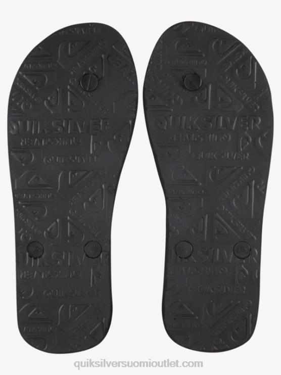 Quiksilver D6JJ1857 miehet musta/oranssi/vihreä molokai 5-o varvastossut