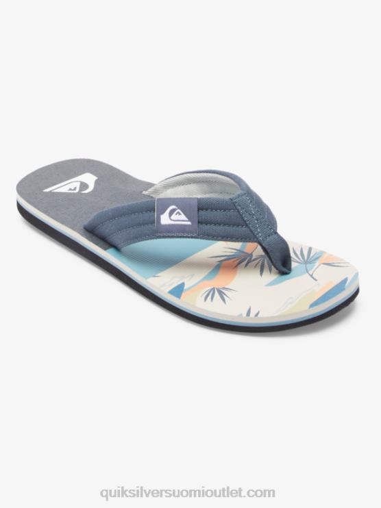 Quiksilver D6JJ494 miehet harmaa/valkoinen molokai layback sandaalit
