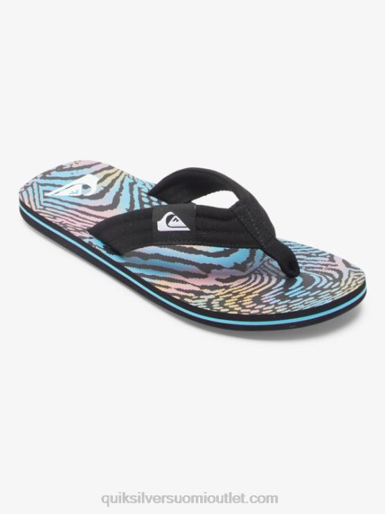 Quiksilver D6JJ495 miehet musta/pinkki/sininen molokai layback sandaalit