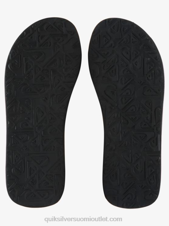 Quiksilver D6JJ502 miehet musta/oranssi/harmaa molokai layback sandaalit