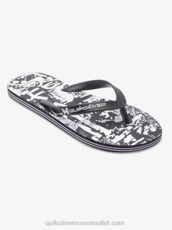 Quiksilver D6JJ520 miehet musta molokai-taide varvastossut