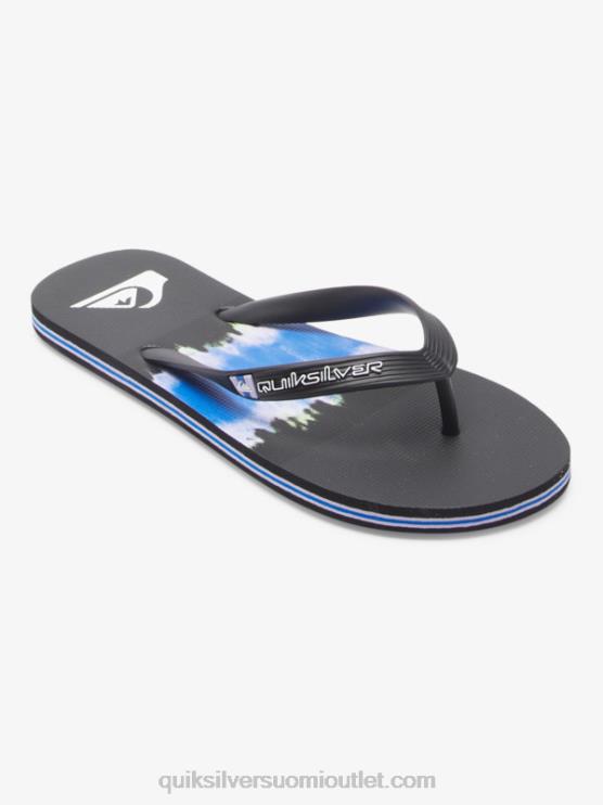 Quiksilver D6JJ521 miehet musta molokai-taide varvastossut