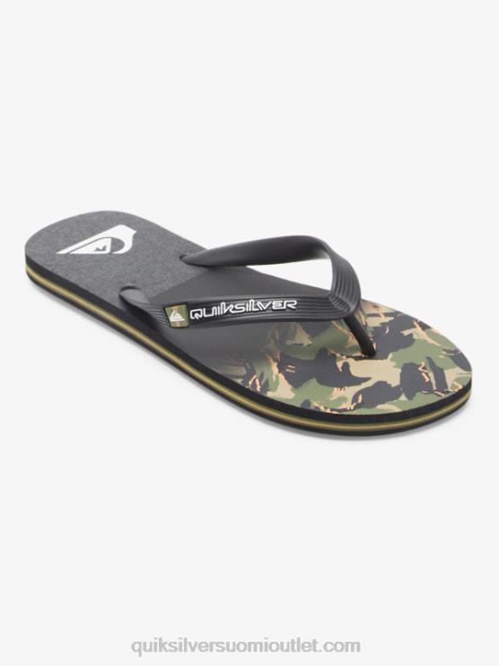 Quiksilver D6JJ570 miehet vihreä 1 molokai-paneeli varvastossut