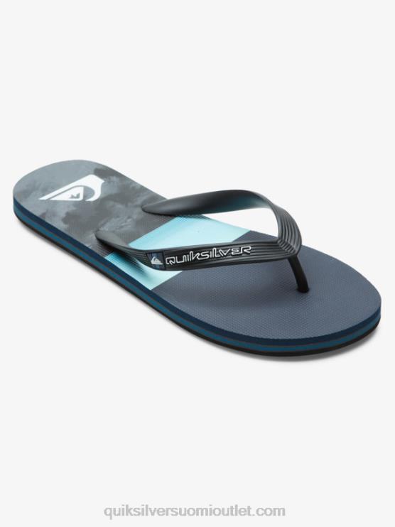 Quiksilver D6JJ573 miehet sininen/harmaa molokai-paneeli varvastossut
