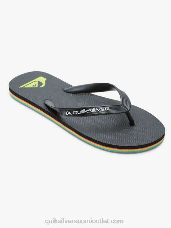 Quiksilver D6JJ595 miehet musta molokai-ytimen varvastossut