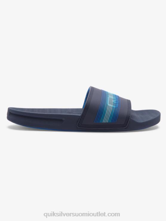 Quiksilver D6JJ684 miehet sininen 5 rivi sanamerkki liukusäädin sandaalit