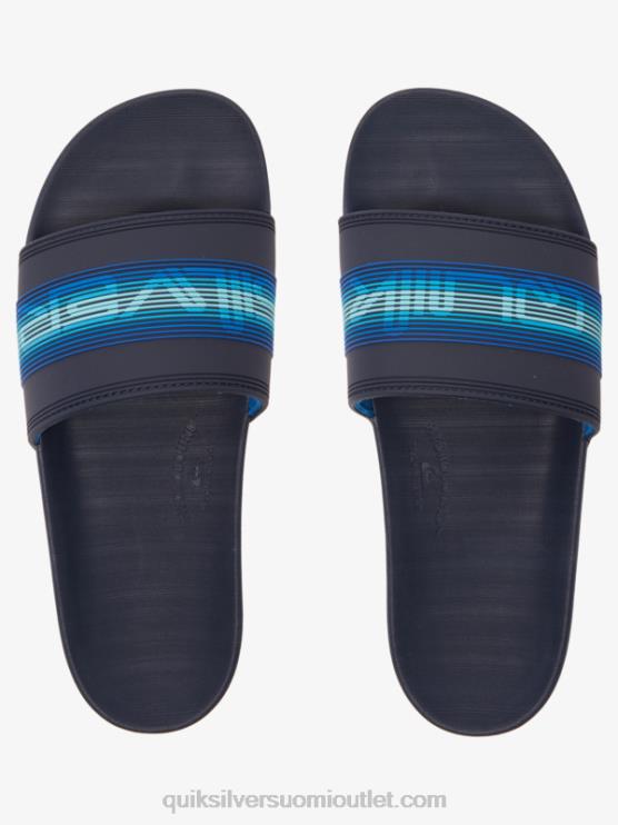 Quiksilver D6JJ684 miehet sininen 5 rivi sanamerkki liukusäädin sandaalit