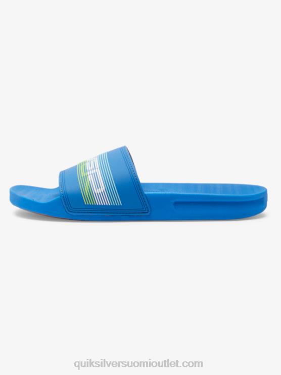 Quiksilver D6JJ685 miehet sininen 4 rivi sanamerkki liukusäädin sandaalit