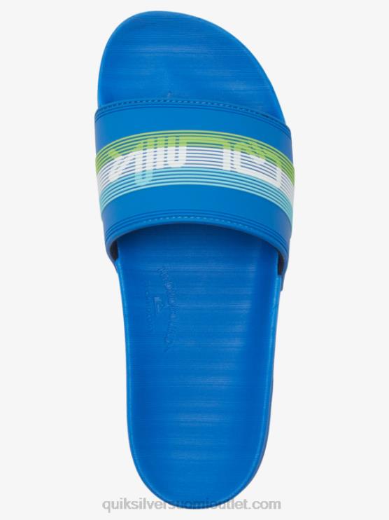 Quiksilver D6JJ685 miehet sininen 4 rivi sanamerkki liukusäädin sandaalit