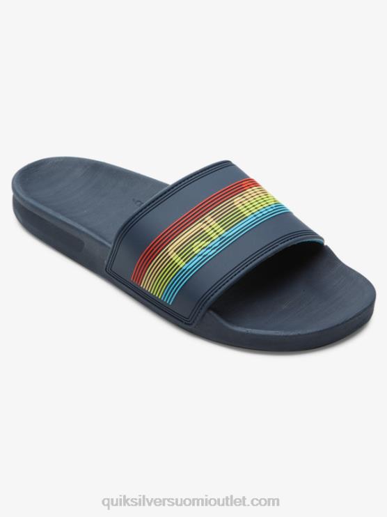 Quiksilver D6JJ688 miehet sininen 3 rivi sanamerkki liukusäädin sandaalit