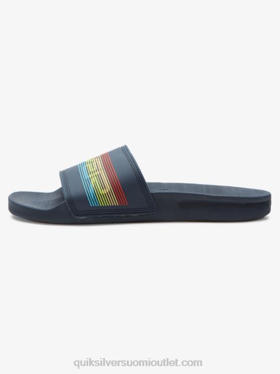 Quiksilver D6JJ688 miehet sininen 3 rivi sanamerkki liukusäädin sandaalit