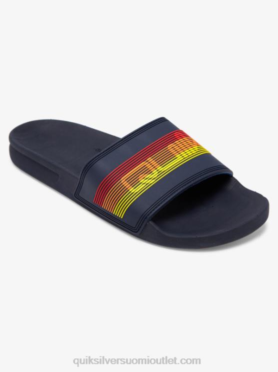 Quiksilver D6JJ691 miehet sininen 2 rivi sanamerkki liukusäädin sandaalit