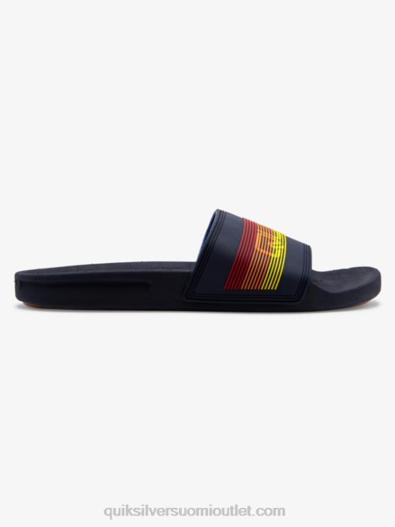 Quiksilver D6JJ691 miehet sininen 2 rivi sanamerkki liukusäädin sandaalit