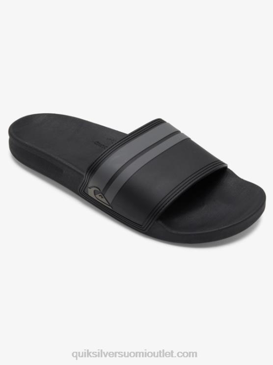 Quiksilver D6JJ763 miehet musta/harmaa rivi slide slider sandaalit