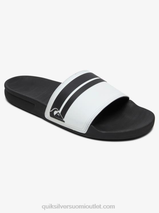 Quiksilver D6JJ765 miehet valkoinen musta rivi slide slider sandaalit