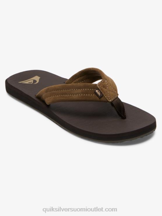 Quiksilver D6JJ877 miehet ruskea 1 carver mokkanahkasandaalit
