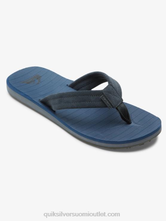 Quiksilver D6JJ878 miehet sininen 1 carver mokkanahkasandaalit