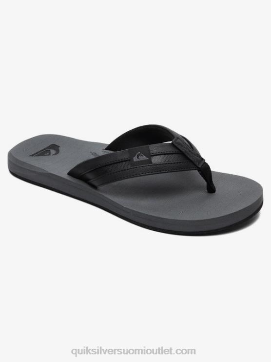Quiksilver D6JJ936 miehet musta/harmaa carver squish sandaalit