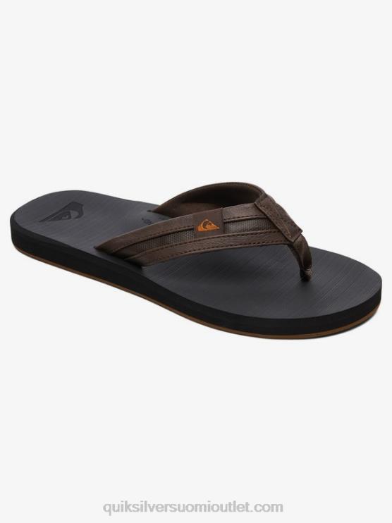 Quiksilver D6JJ937 miehet ruskea/musta carver squish sandaalit