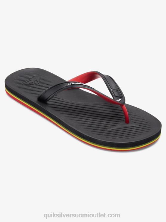 Quiksilver D6JJ949 miehet musta haleiwan ydin varvastossut