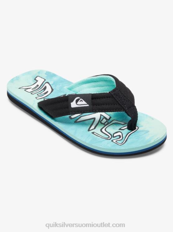 Quiksilver D6JJ1994 pojat vihreä/sininen/keltainen 8-16 molokai layback sandaalit