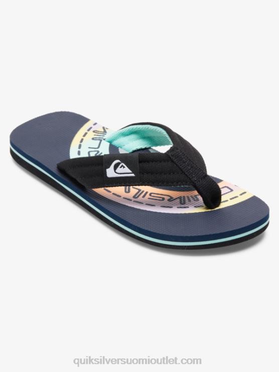 Quiksilver D6JJ1997 pojat sininen/oranssi 8-16 molokai layback sandaalit