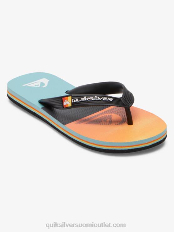 Quiksilver D6JJ2021 pojat musta/oranssi/harmaa 8-16 molokai-varvastossua