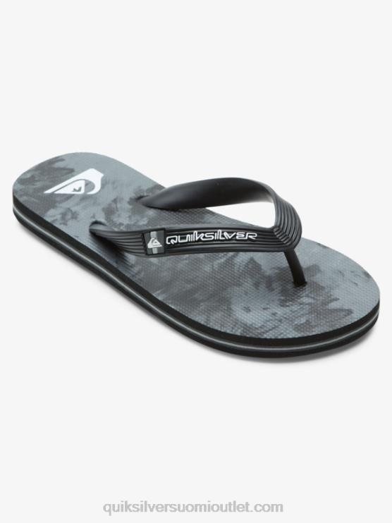 Quiksilver D6JJ2026 pojat musta/harmaa 8-16 molokai-varvastossua