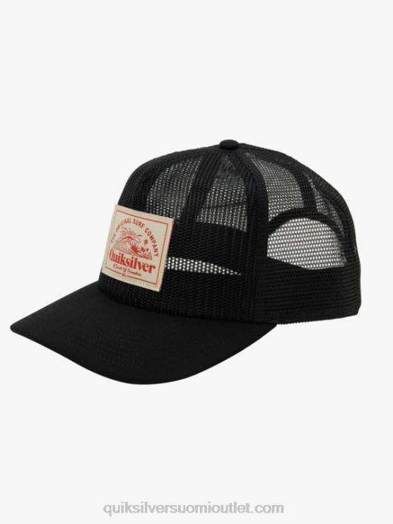 Quiksilver D6JJ1075 miehet musta verkkomainen kuorma-auton hattu