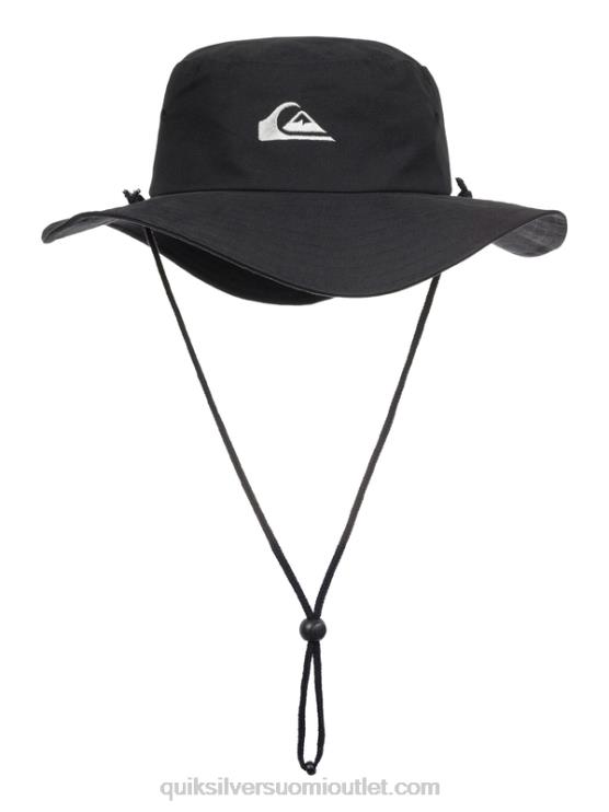 Quiksilver D6JJ1520 miehet musta bushmaster safari boonie hattu