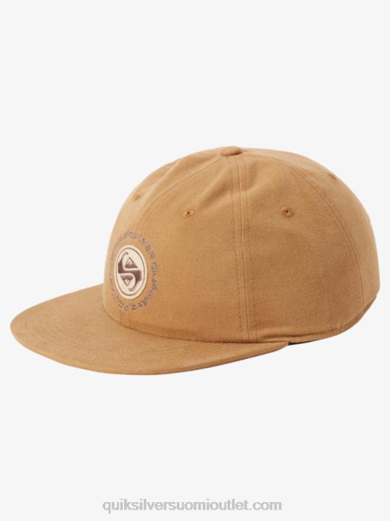 Quiksilver D6JJ1688 miehet tyrnin ruskea arvo kickback canvas strapback hattu